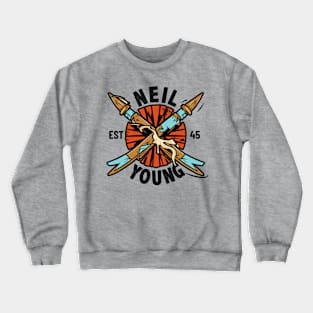 Neil Young - Broken Arrow Logo Crewneck Sweatshirt